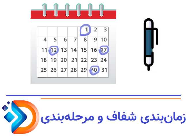 زمان‌بندی شفاف و مرحله‌بندی پروژه