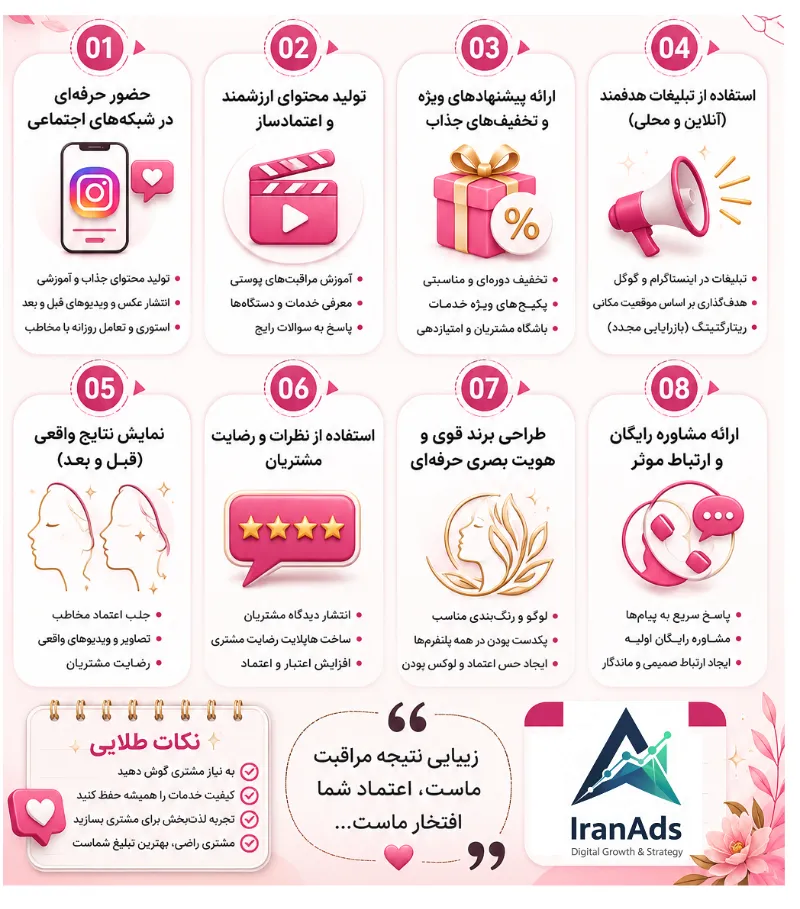 چگونه برای کلینیک زیبایی تبلیغ کنیم ؟